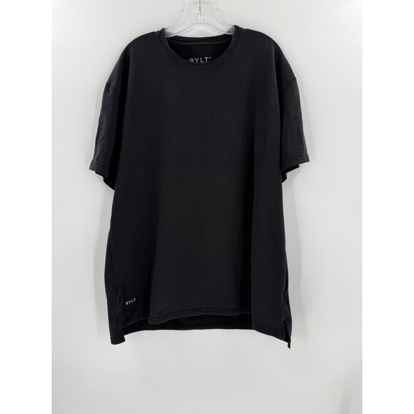 BYLT Premium Basics Signature Black Short Sleeve T-shirt Men's Size XXLARGE - Picture 8 of 13